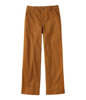 Women's Comfort Stretch Pants, Mid-Rise Wide-Leg Chino