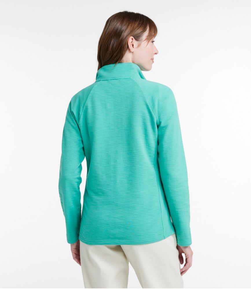 Women's Peaks Island Quarter-Zip Pullover, Glacial Teal, small image number 3