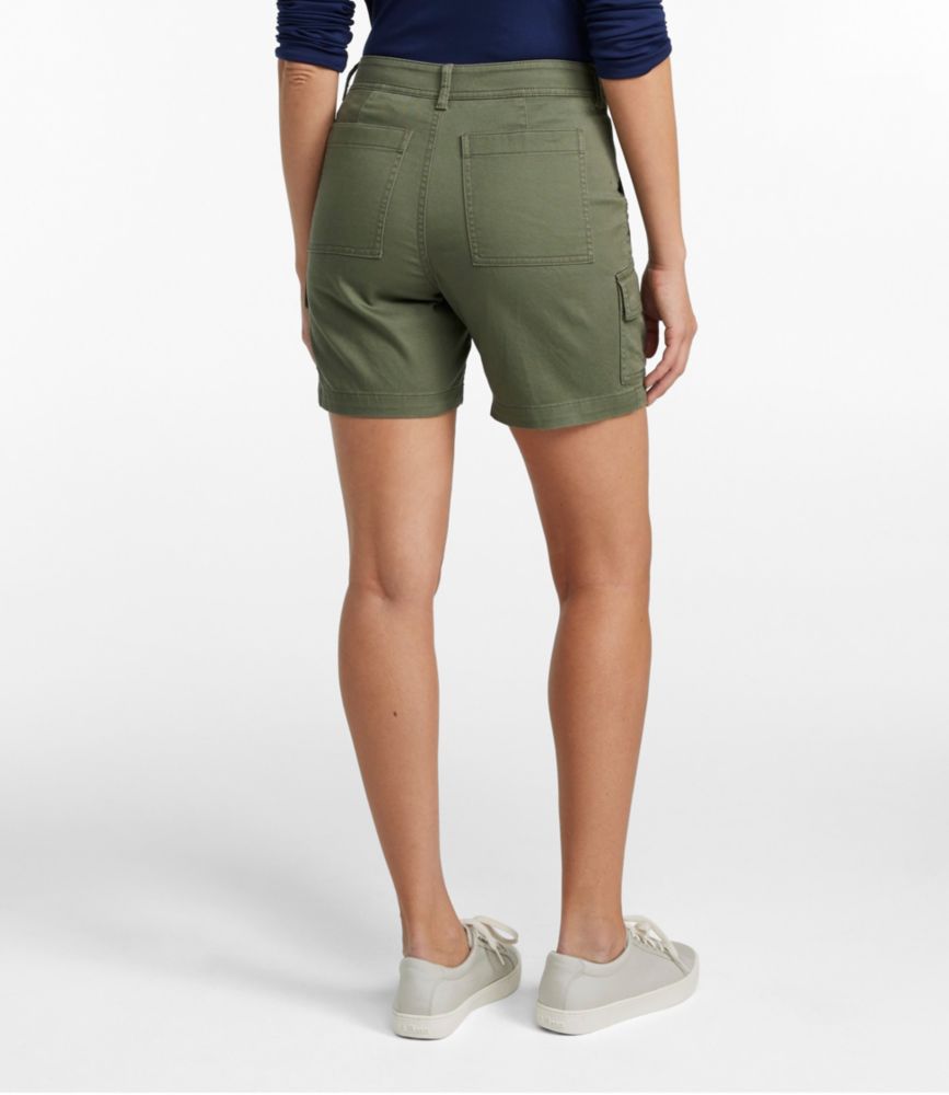 Women's Comfort Stretch Shorts, Cargo 7", Dusty Olive, small image number 3