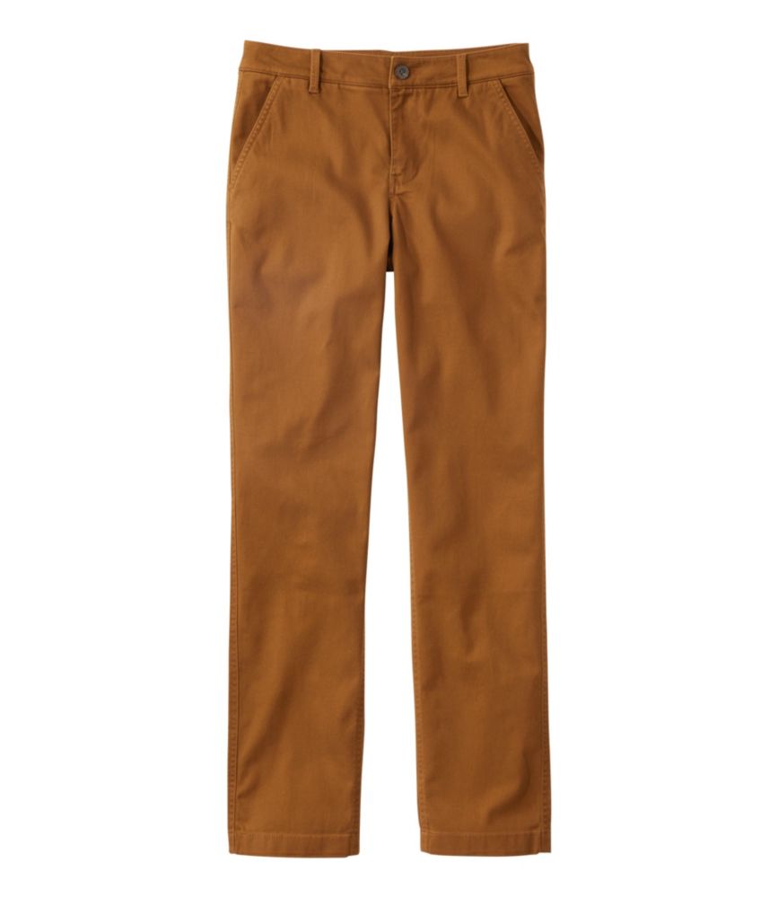 Women's Comfort Stretch Pants, Mid-Rise Straight-Leg Chino, Allspice, small image number 1