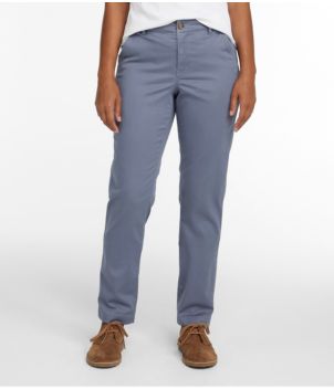 Women's Comfort Stretch Pants, Mid-Rise Straight-Leg Chino