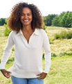Cotton/Cashmere Sweater Polo , Classic Navy, small image number 5