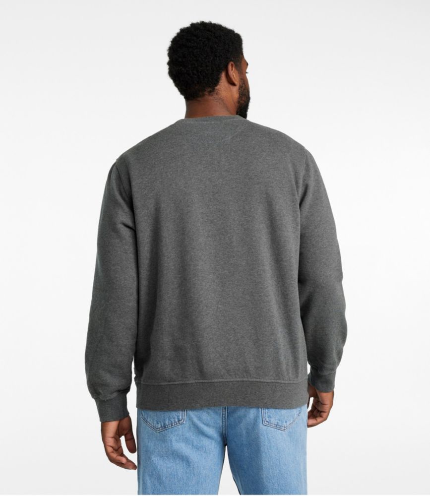 Men's Katahdin Iron Works® Sweatshirt, Crewneck, Charcoal Heather, small image number 5