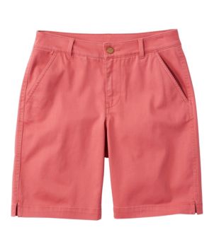 Women's Comfort Stretch Shorts, Chino Bermudas 9"