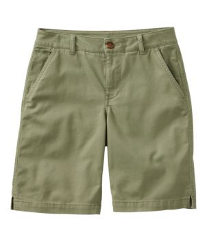 Women's Comfort Stretch Shorts, Chino Bermudas 9"