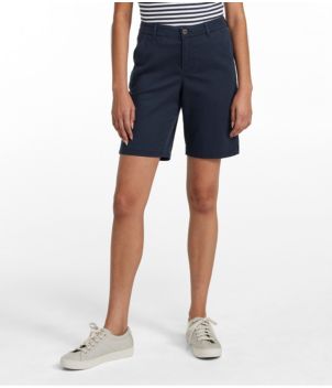 Women's Comfort Stretch Shorts, Chino Bermudas 9"