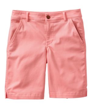 Women's Comfort Stretch Shorts, Chino Bermudas 9"