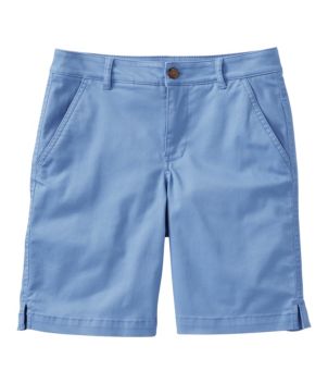 Women's Comfort Stretch Shorts, Chino Bermudas 9"