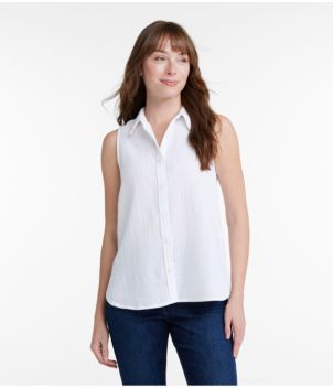 Women's Cloud Gauze Sleeveless Shirt, New