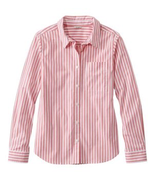 Women's Essential Cotton Poplin Shirt, Long-Sleeve