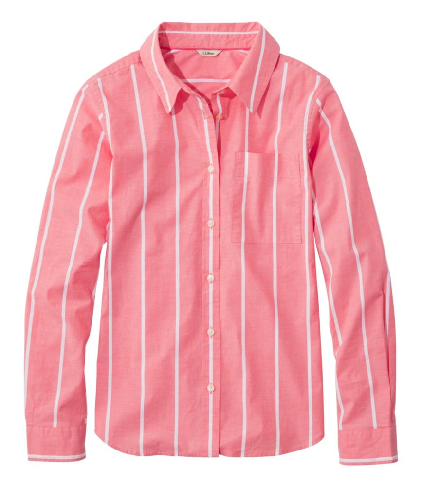 Women's Essential Cotton Poplin Shirt, Long-Sleeve