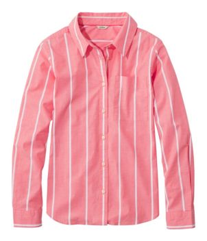 Women's Essential Cotton Poplin Shirt, Long-Sleeve