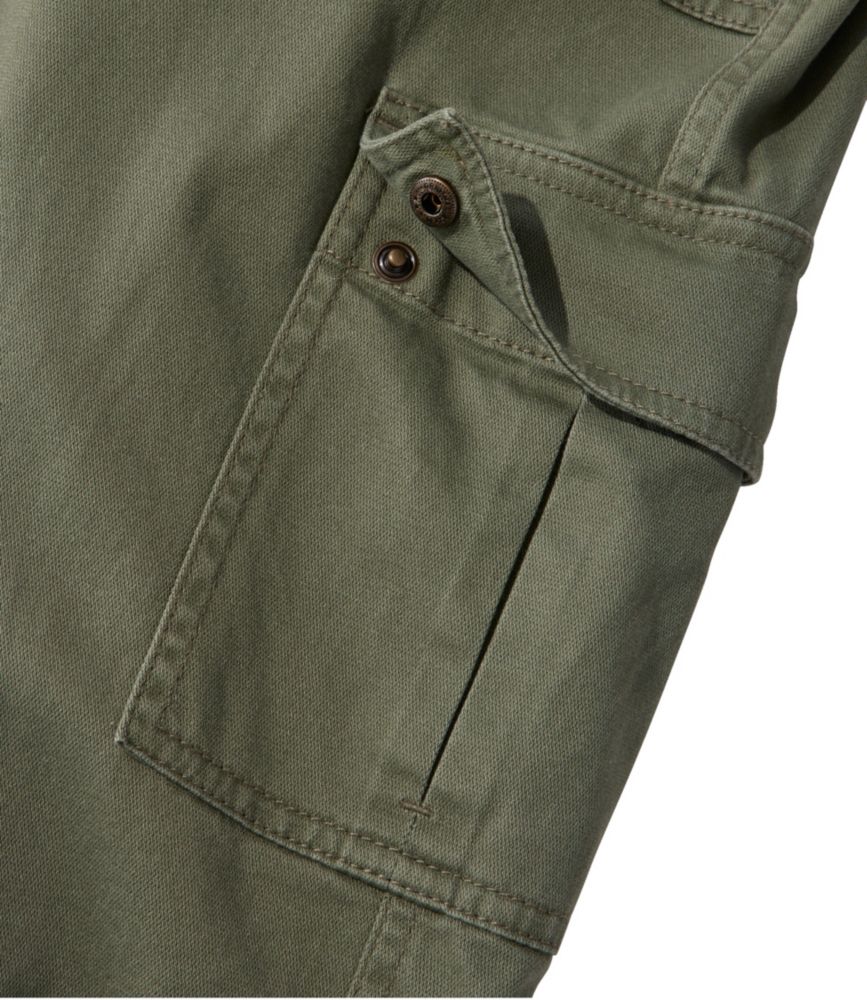 Women's Comfort Stretch Pants, Mid-Rise Straight-Leg Cargo, Carbon Navy, small image number 5
