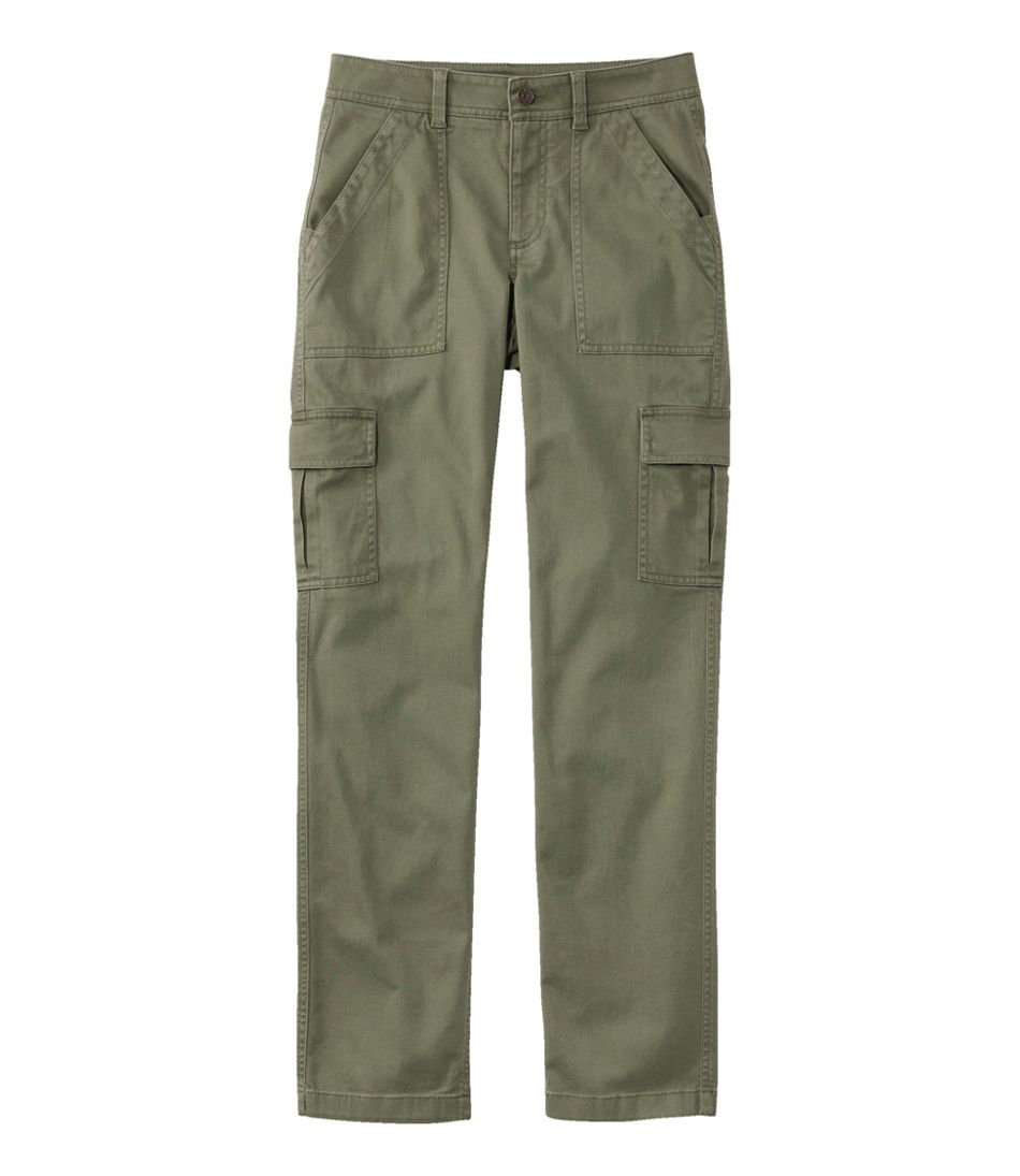 Women's Lakewashed Chino Pants, Mid-Rise Pull-On Ankle at L.L. Bean