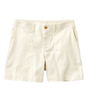 Women's Comfort Stretch Cotton/Linen Shorts, High-Rise 7"
