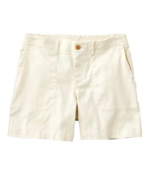 Women's Comfort Stretch Cotton/Linen Shorts, High-Rise 7", New