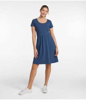 Women's Easy Cotton Fit-and-Flare Dress