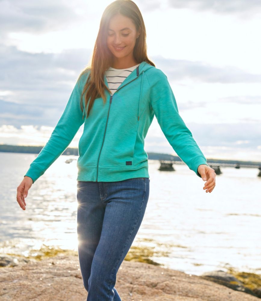 Women's Peaks Island Full-Zip Hoodie, Adobe Rose, small image number 6