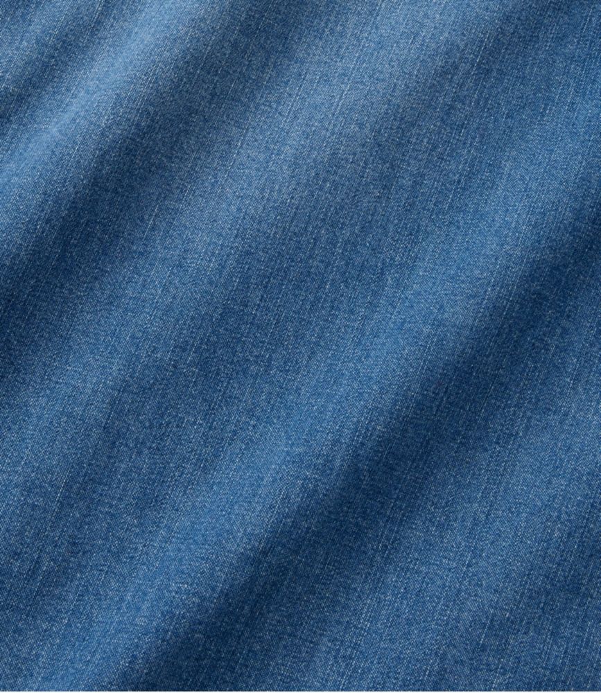 Men's BeanFlex® Denim Shirt, Slightly Fitted Untucked Fit, Long-Sleeve, Stonewashed, small image number 6