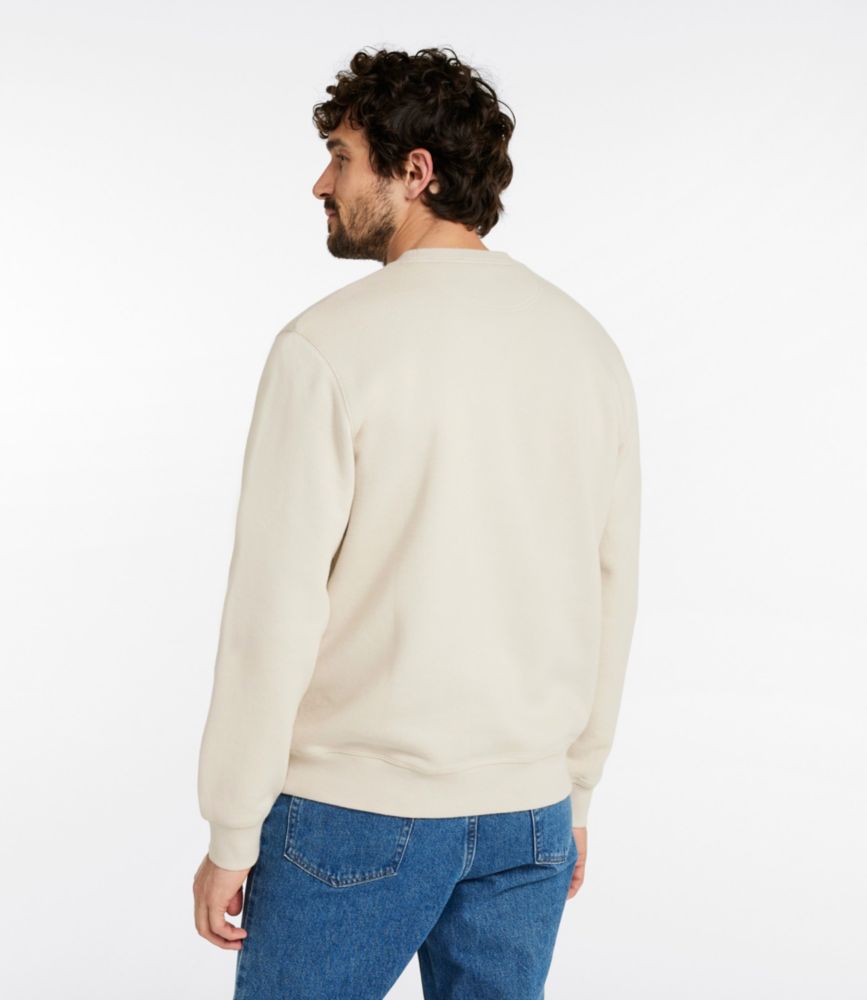 Men's Katahdin Iron Works® Sweatshirt, Crewneck, Graphic, Field Khaki Moose, small image number 3