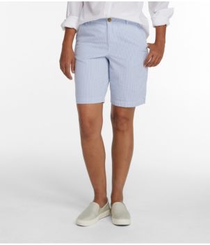 Women's Comfort Stretch Shorts, Seersucker Bermudas 9"