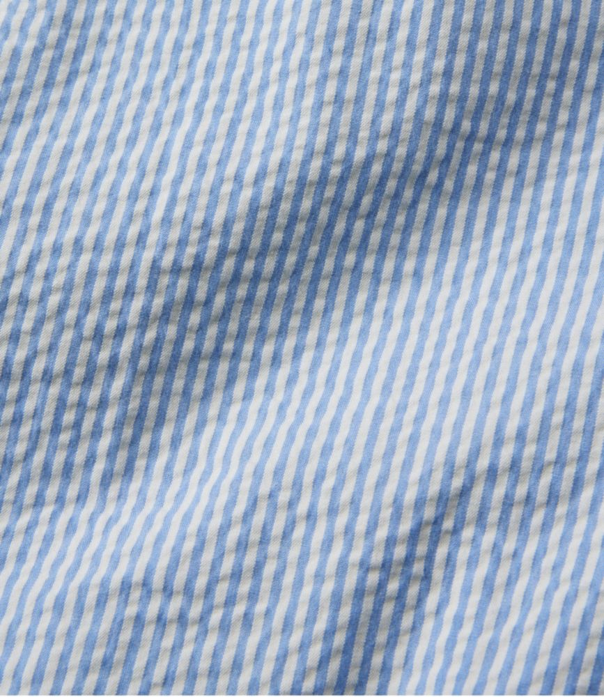 Women's Comfort Stretch Shorts, Seersucker Bermudas 9"