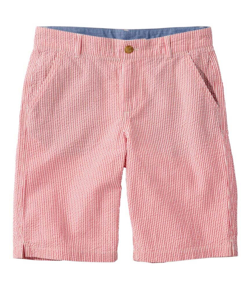 Women's Comfort Stretch Shorts, Seersucker Bermudas 9"