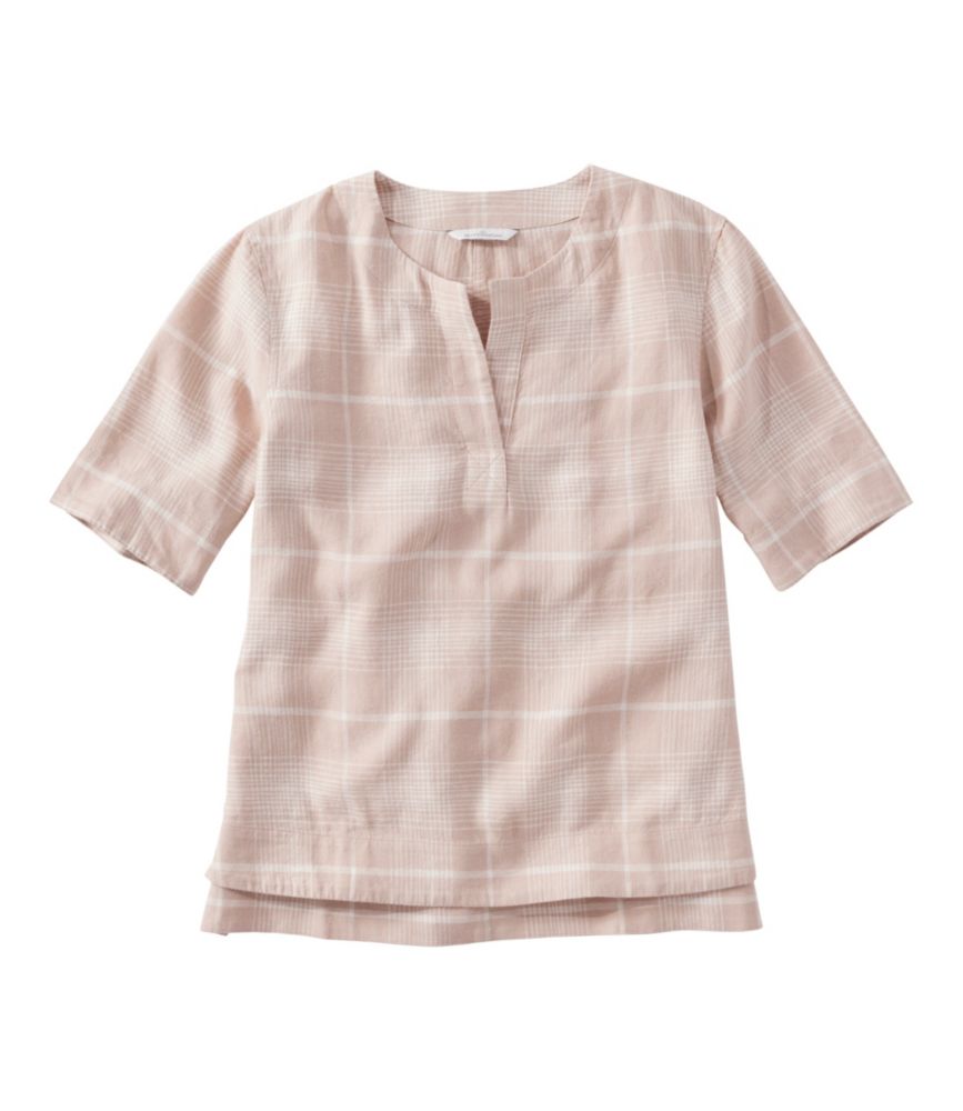 Women's Signature Linen-Blend Splitneck Shirt