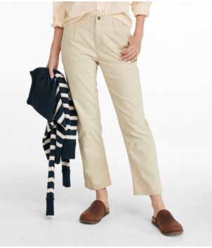 Women's Signature Easy-Cotton Pleated Chinos, Ankle