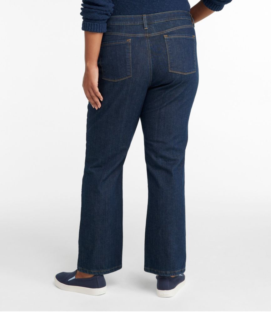 Women's True Shape Jeans, High-Rise Straight-Leg Fleece-Lined