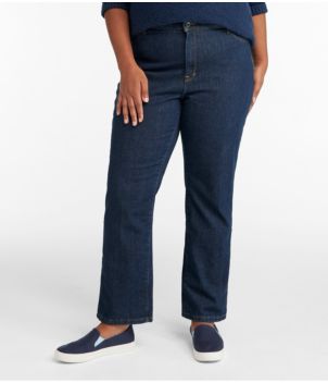 Women's True Shape Jeans, High-Rise Straight-Leg Fleece-Lined