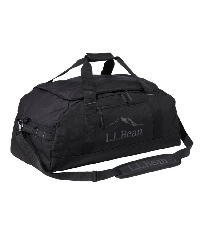 Adventure Duffle, Large, 70L, Mountain Logo, Black, small image number 1