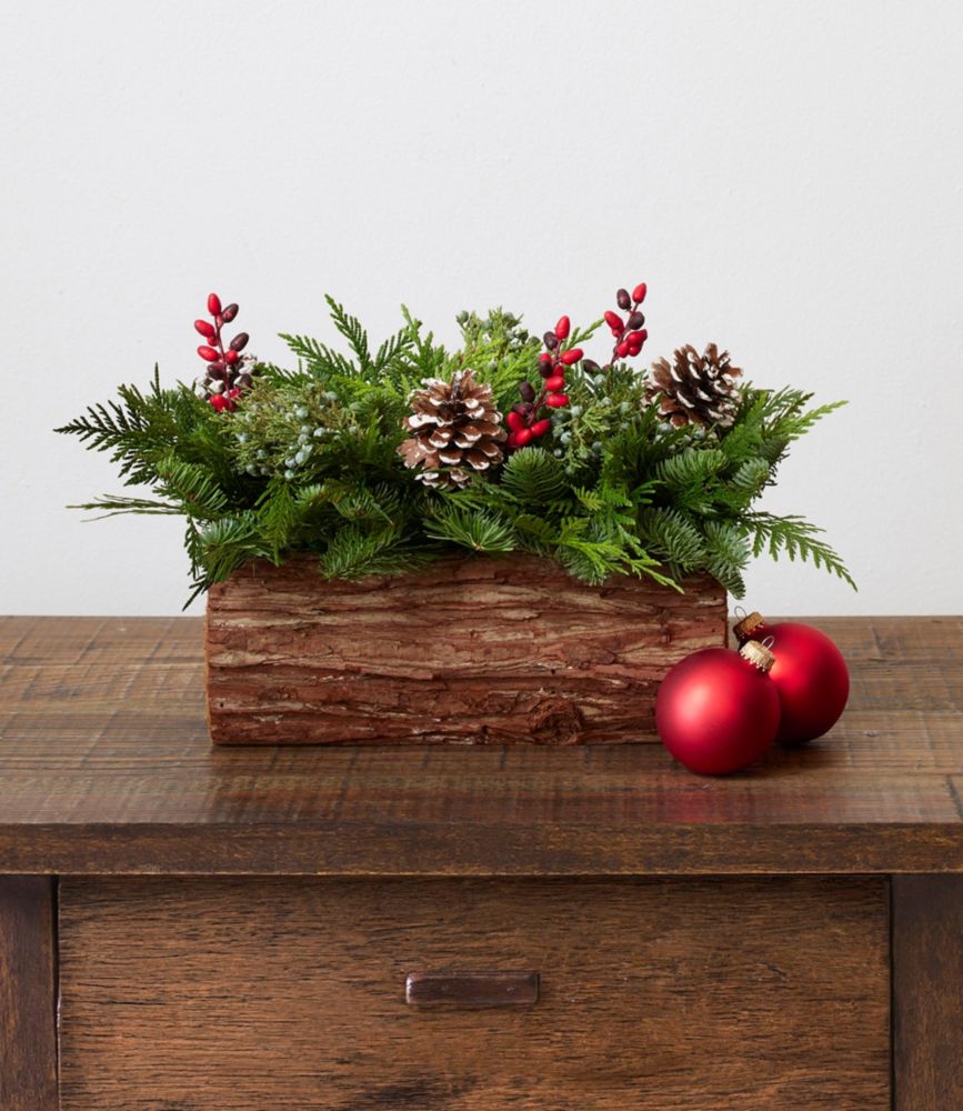 Yule Log Centerpiece