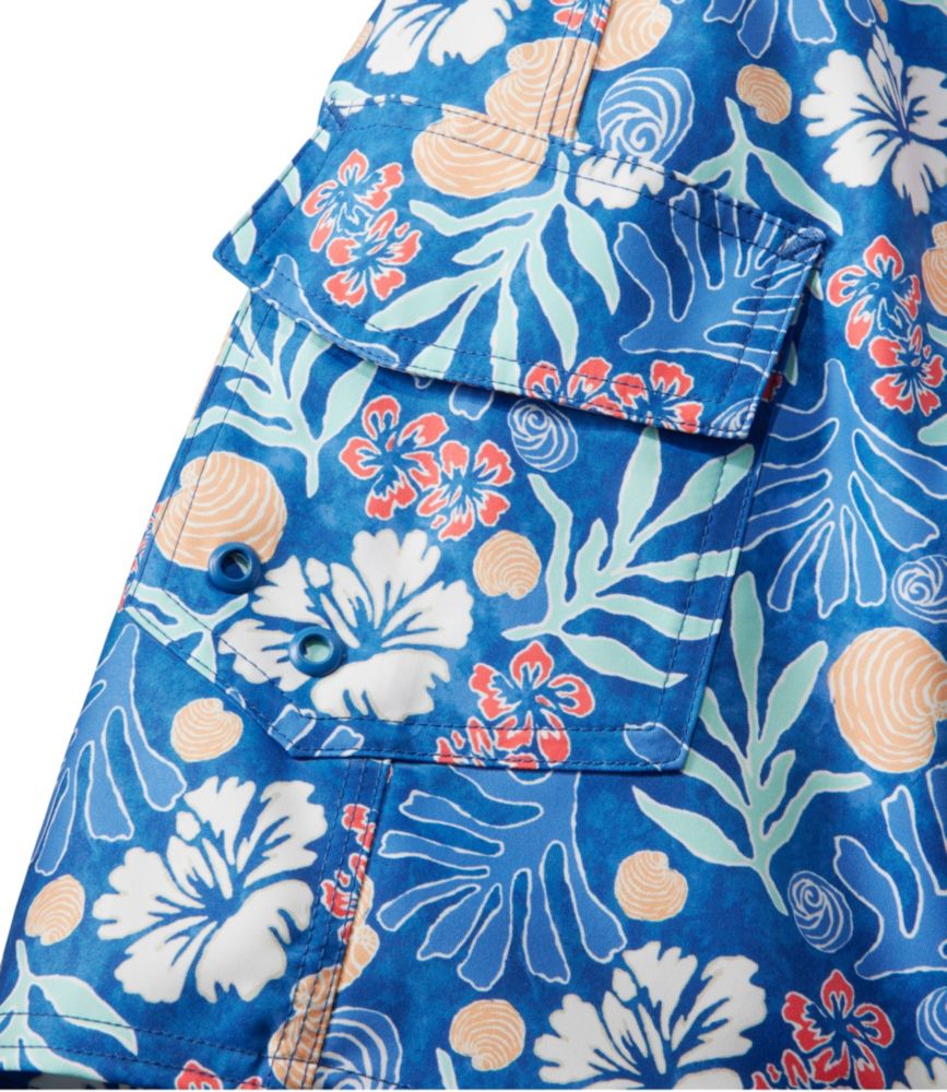 Boys' Beansport Board Shorts, Blue Water Hibiscus, small image number 6