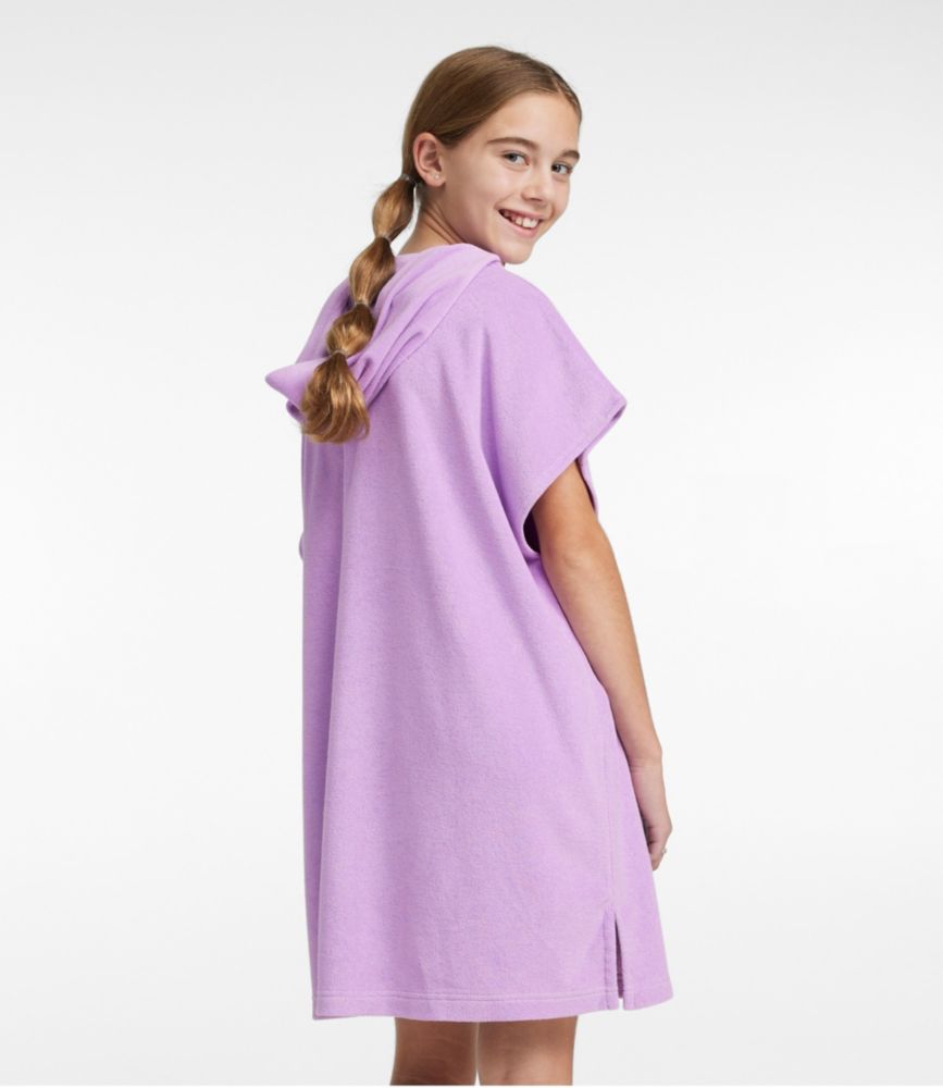 Kids' Terry Cover-Up, Hooded, Capri Blue, small image number 3