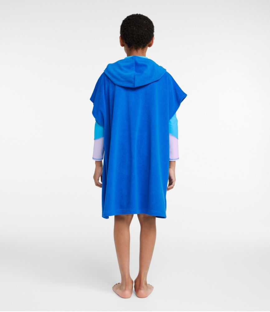 Kids' Terry Cover-Up, Hooded, Capri Blue, small image number 5