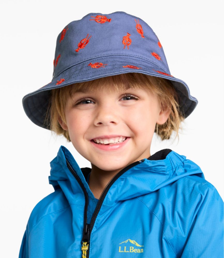 Kids' Bean's Reversible Cotton Bucket Hat, Forest Grove Camp Dog, small image number 3
