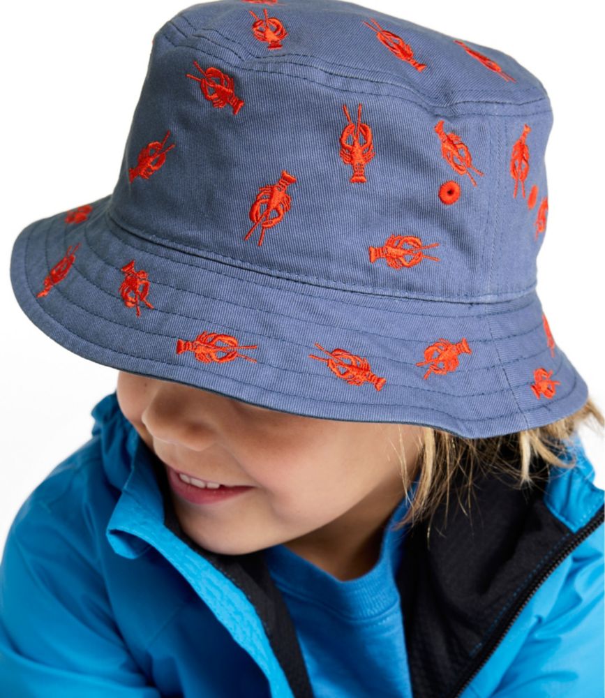 Kids' Bean's Reversible Cotton Bucket Hat, Forest Grove Camp Dog, small image number 4