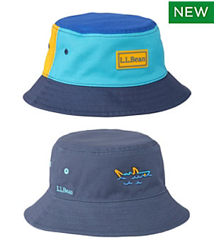 Kids' Bean's Reversible Cotton Bucket Hat