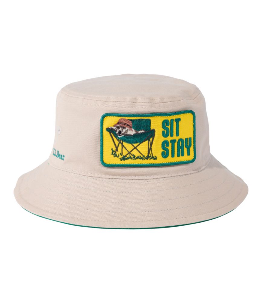 Kids' Bean's Reversible Cotton Bucket Hat