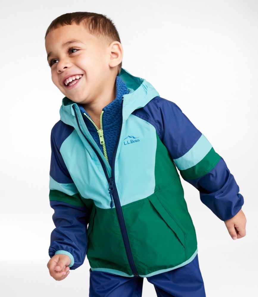 Toddlers' Wind and Rain Jacket, Purple Clover/Ruby Coral, small image number 3