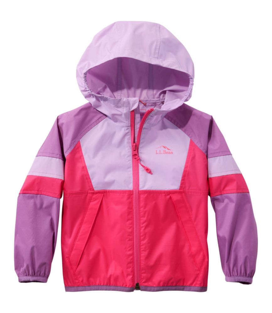 Toddlers' Wind and Rain Jacket, Purple Clover/Ruby Coral, small image number 1
