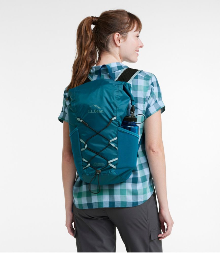 L.L.Bean Waterproof Stowaway Day Pack, Mallard Teal, small image number 8