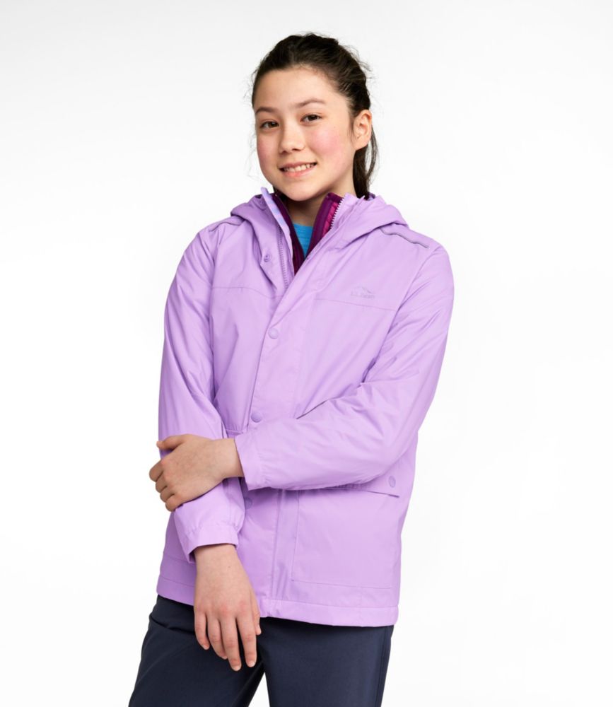 Kids' Puddle Stomper Rain Jacket, Lined, Sheer Lilac, small image number 3