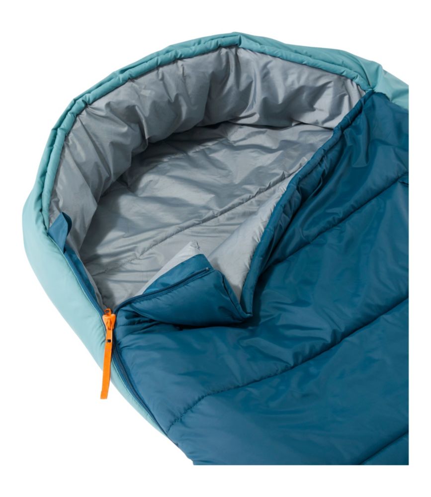 Adults' L.L.Bean Adventure 30° Sleeping Bag, Deep Admiral Blue/Mineral Blue, small image number 2