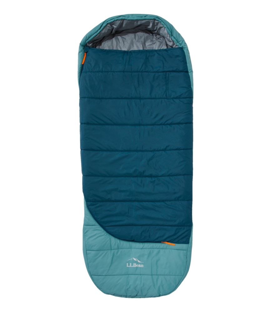 Adults' L.L.Bean Adventure 30° Sleeping Bag, Deep Admiral Blue/Mineral Blue, small image number 1