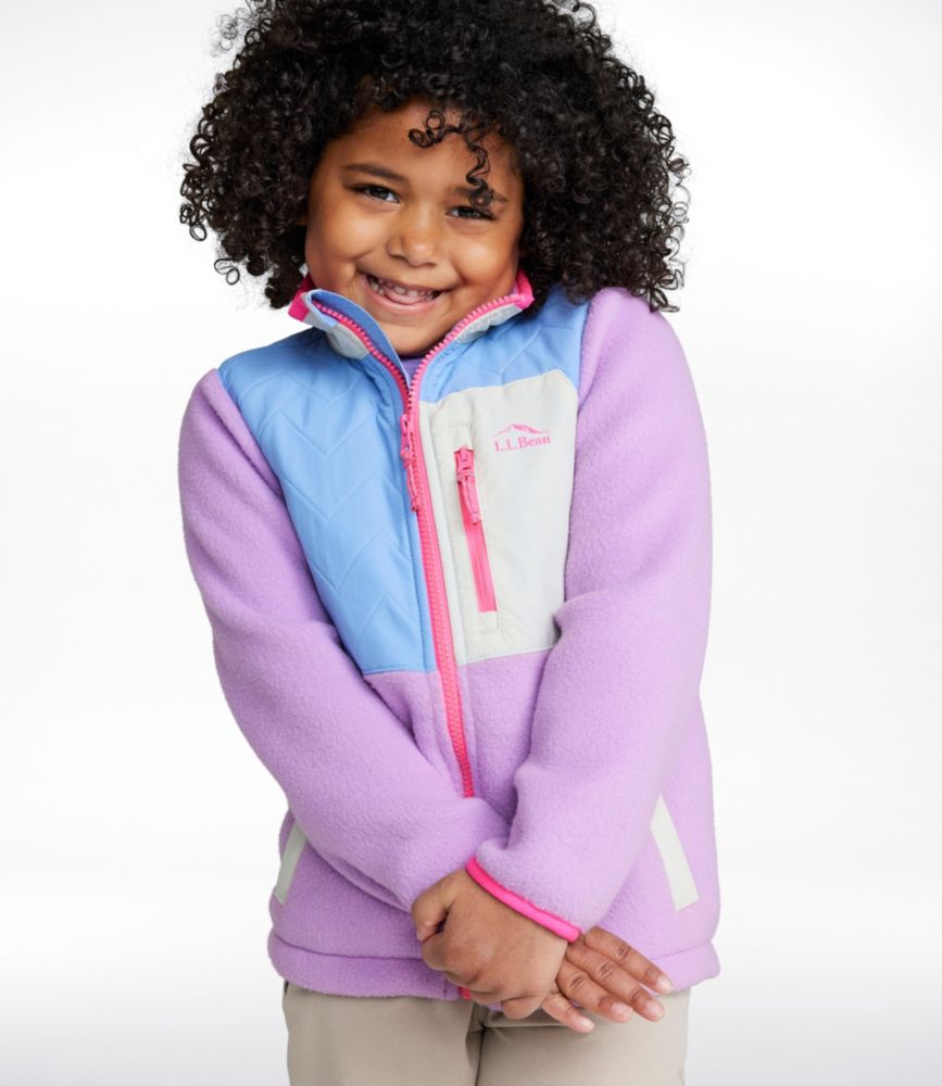 Kids' Mountain Classic Fleece Jacket, Mixed Media, Lilac/Cirrus Blue, small image number 3