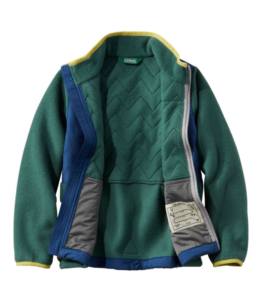 Kids' Mountain Classic Fleece Jacket, Mixed Media, Collegiate Blue/Dark Red, small image number 5