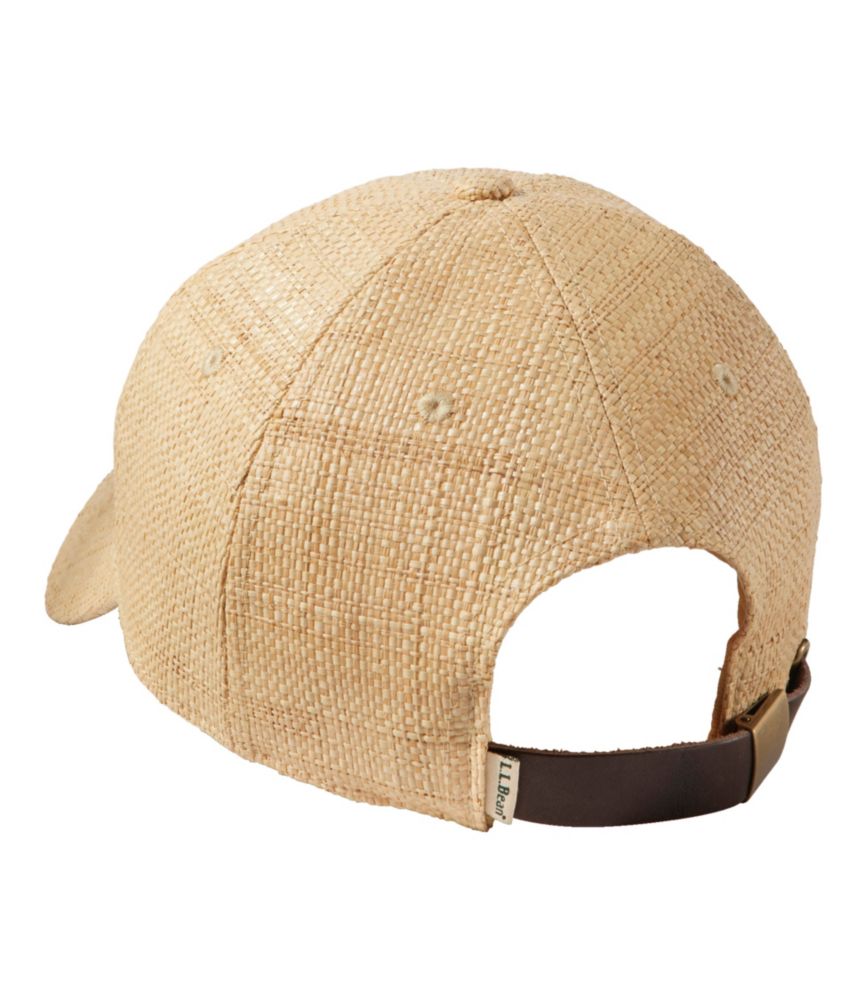 Adults' SunSmart Straw Baseball Cap, Straw, small image number 2