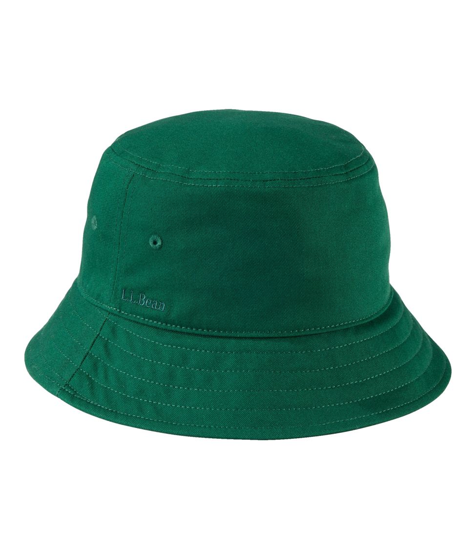Adults' Cotton Bucket Hat Deep Green Medium | L.L.Bean